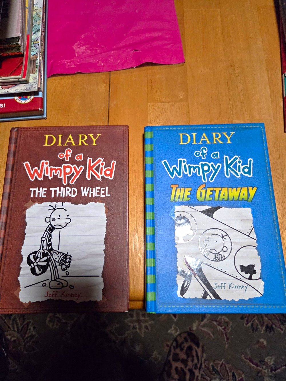 Diary of a Wimpy Kid HC Lot 2 Jeff Kinney Illustrated: Third Wheel & Getaway